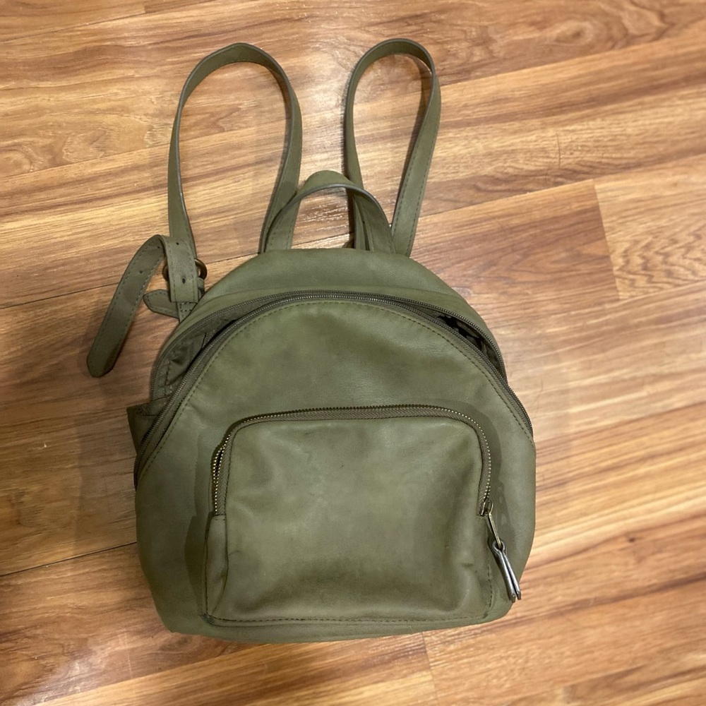 Mini green backpack
